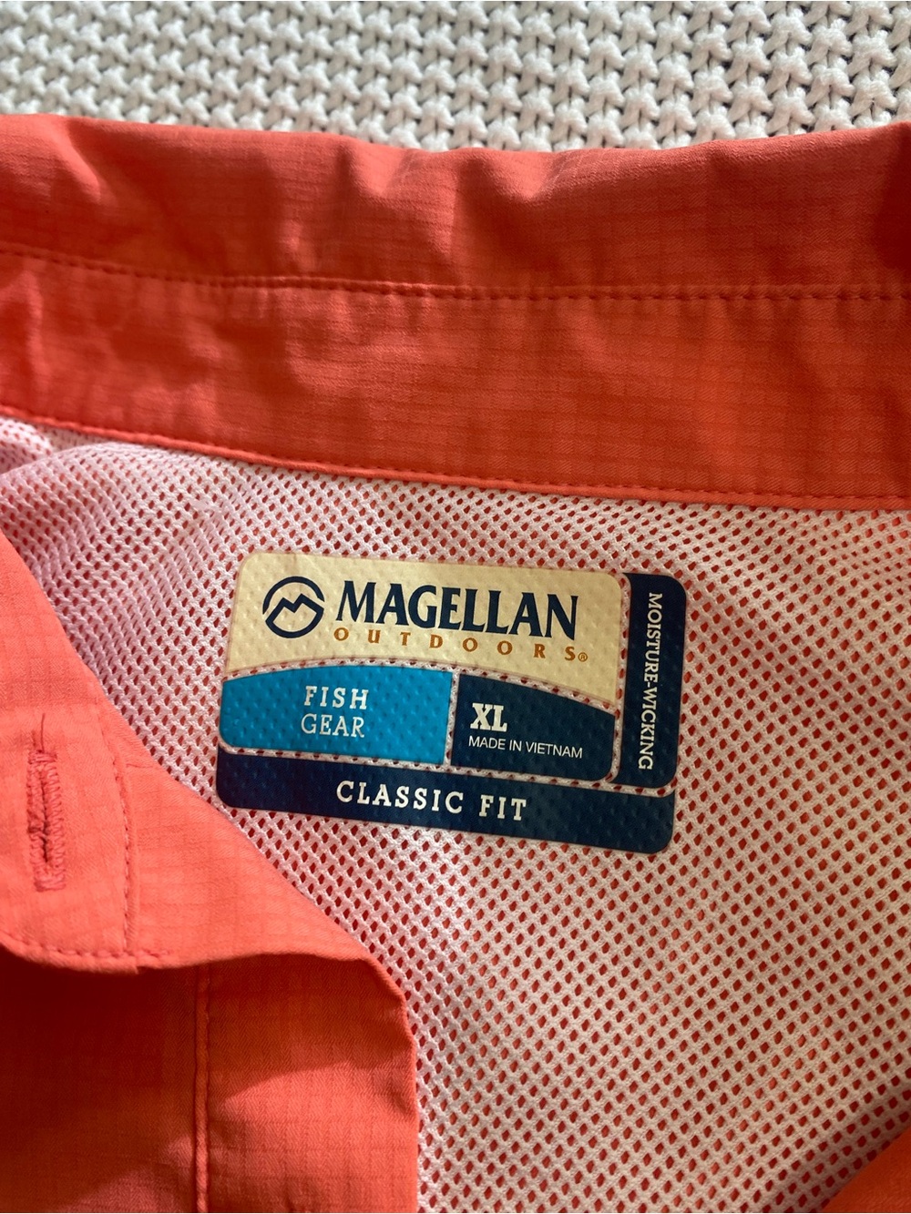 Magellan Outdoors Peach Coral Fishing Drawstring breathable Dress - Picture 6 of 11